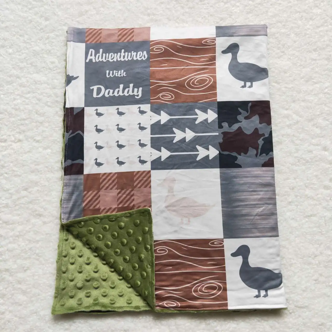 Couverture d'hiver pour enfants, conception d'impression de canard, vente en gros, boutique, nouveau