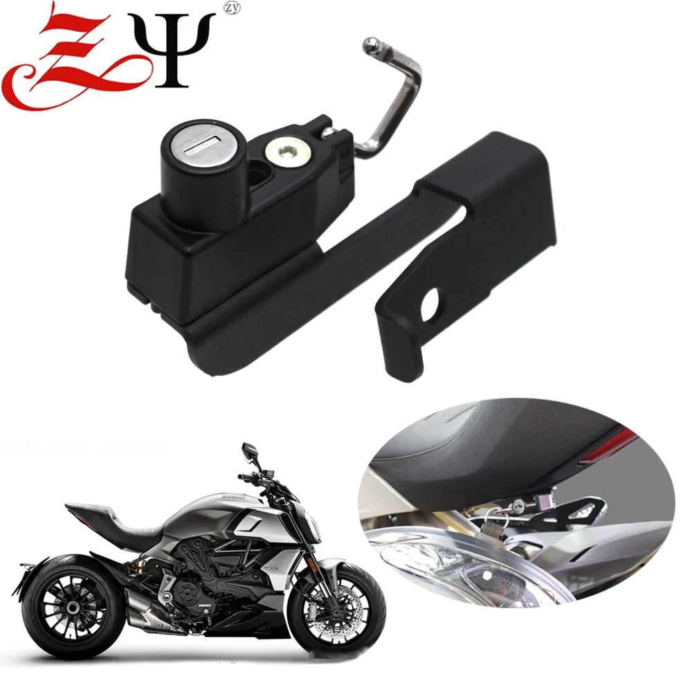 

DIAVEL Motorcycle Helmet Lock Anti-Theft Helmet Security Lock 2 Keys Fit For DUCATI DIAVEL1260 1260s 2019 2020 2021