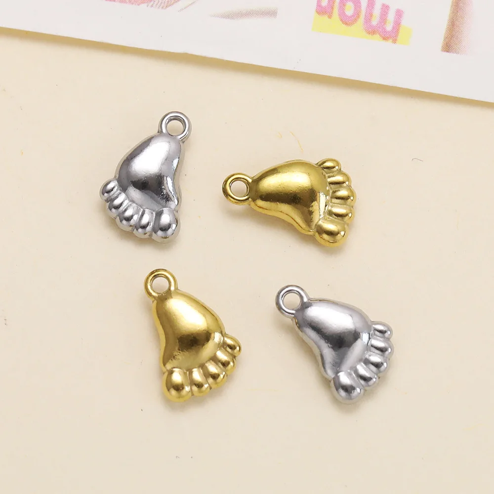 

Cordial Design 100Pcs 8*12MM Charms For Earrings/Stainless Steel/Hand Made/Foot Shape/Jewelry Findings & Components #195219