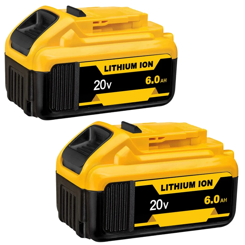 

20V 6.0Ah Replacement Battery Power Tool for DeWalt MAX DCB206 DCB200 DCB203 DCB205 DCB204 Lithium Batteries 18V Power Tools