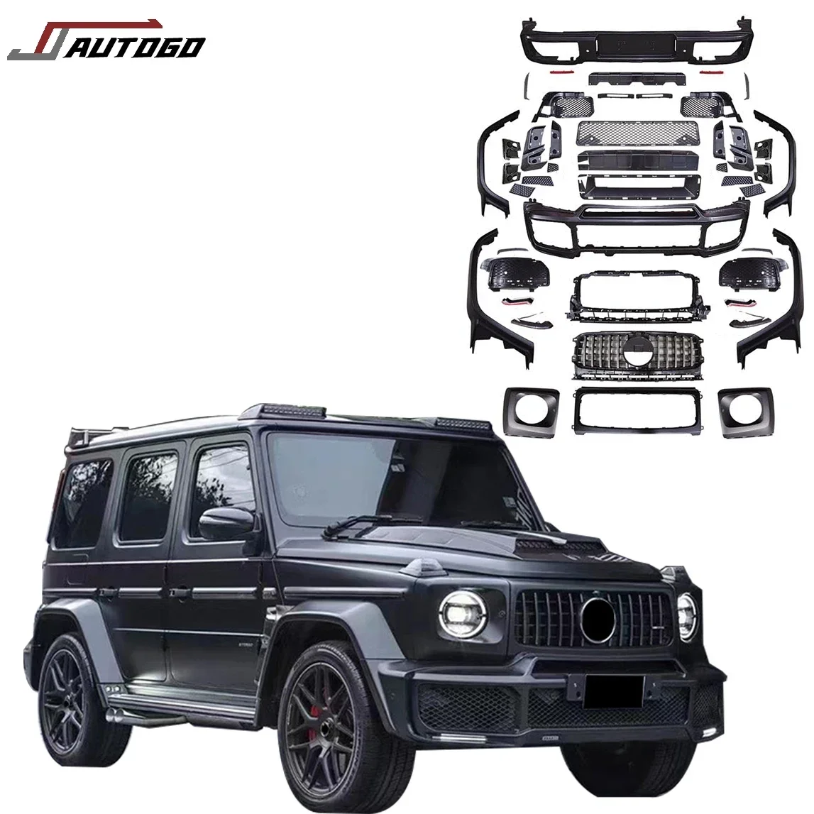 Factory Hot Sale Body Kit For Mercedes-Benz G-Class G500 G550 W463A W464 19-22 Update to Sport B-Brabus Style Bumper+Grille