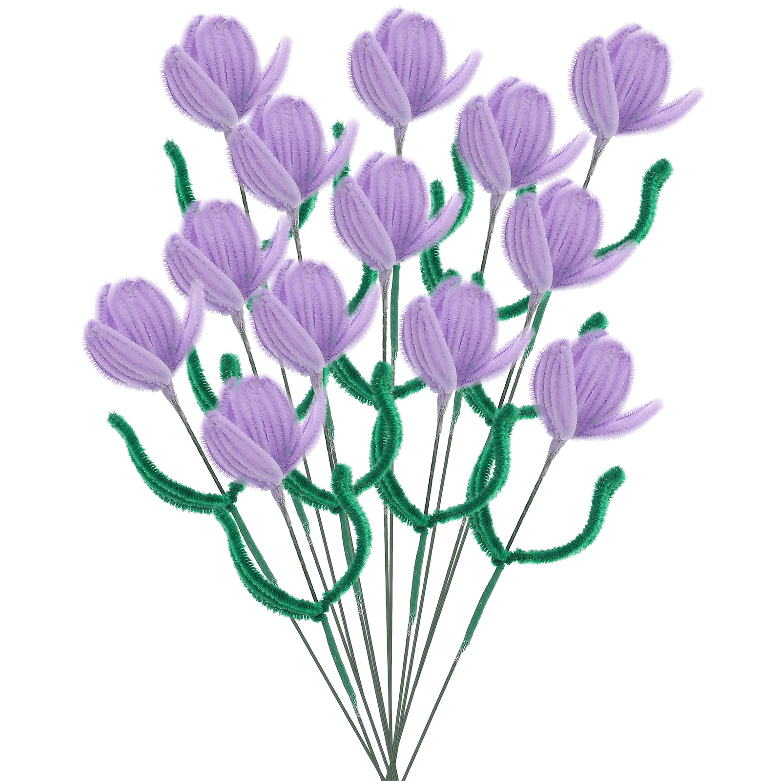 

1 set Twisting Stick Bouquet Making Material Chenille Stems Craft Supplies Diy Flower Kit Iron Wire Polyester Bendable Rod