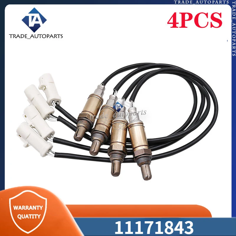 11171843 Upstream & Downstream O2 Oxygen Sensor 4Pcs For Mazda B3000 Lincoln Aviator Mercury Cougar Sable Ford E-150 Expedition