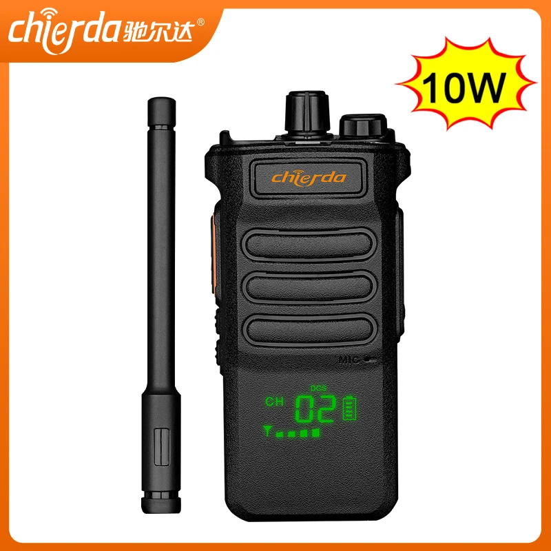 Chierda 10W 10km Long Range UHF VHF Dual Band  Walkie Talkie Ham CD108D  1/ 2 pcs Two Way Radio Portable Radio Communicator