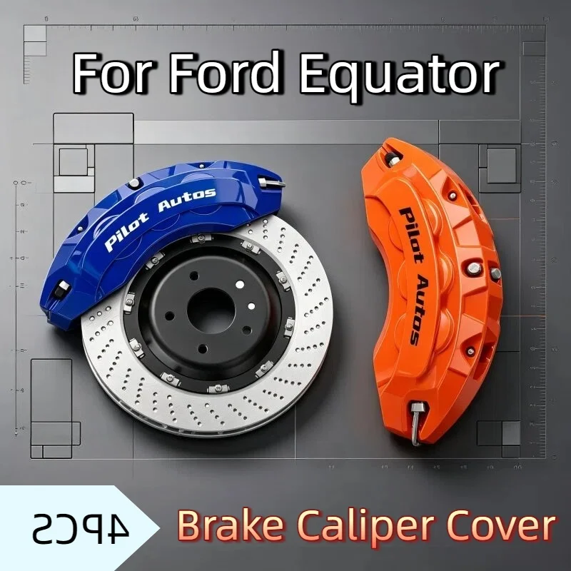 For Ford Equator Brake Caliper Cover Aluminum Alloy For Ford Equator Sport Territory 2.0T EcoBoost 6DCT Ambiente Trend Titanium