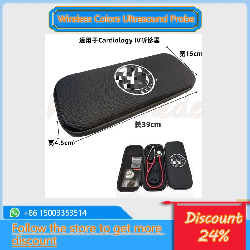 Suitable for 3M Littmann Classic IV high-quality stethoscope case with hand-held storage bag