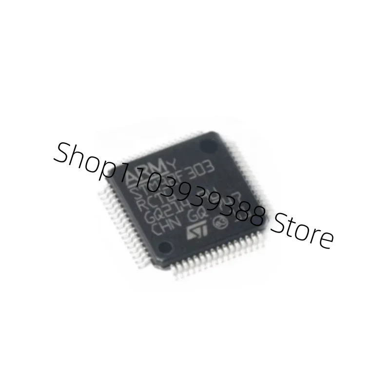 5Pcs New Original STM32F303RCT6 STM32F303 Microcontroller IC 32-Bit Single-Core 72MHz 256KB (256K x 8) FLASH 64-LQFP (10x10)