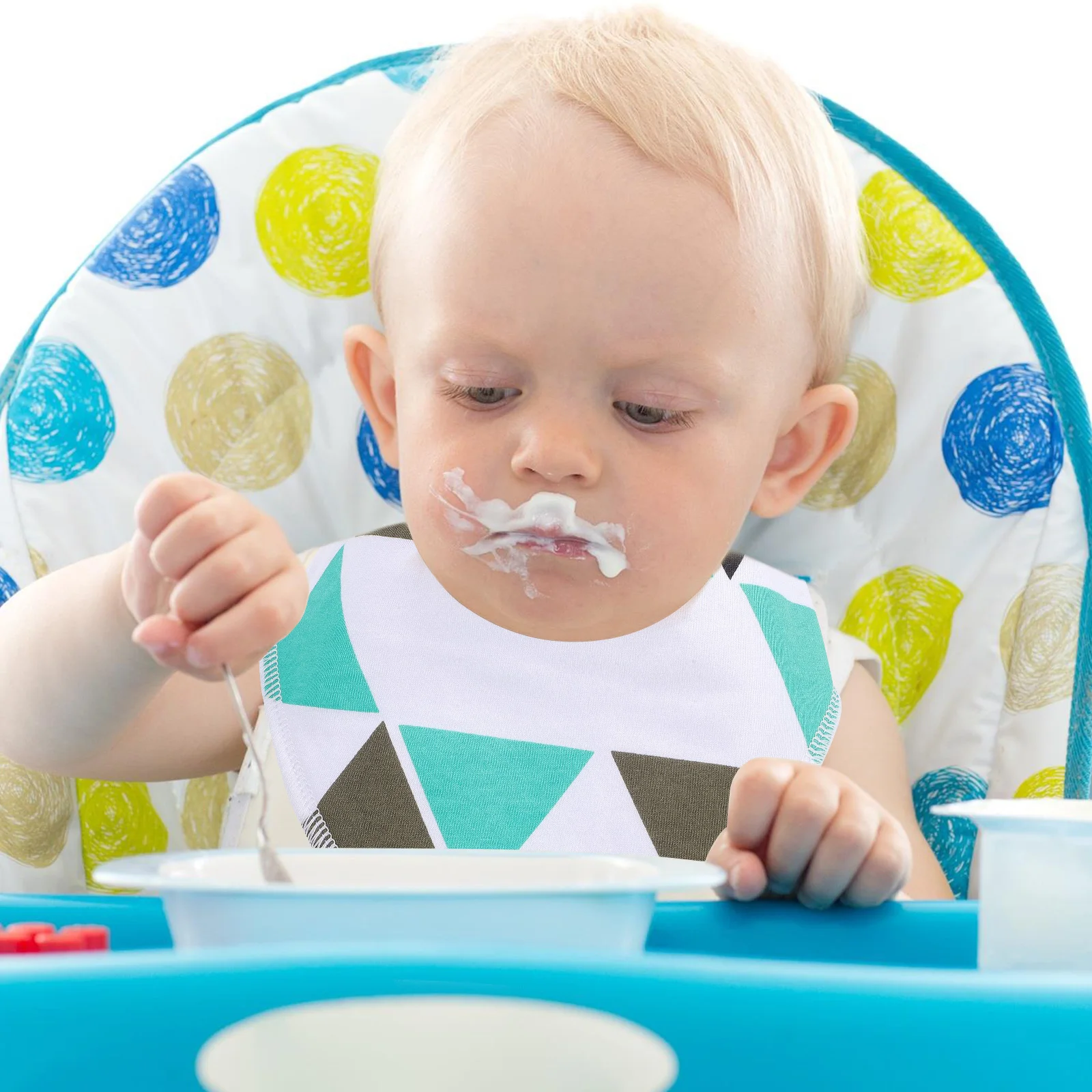 

4Pcs Waterproof Baby Bibs Cotton Feeding Drooling Saliva Protector for Boys Girls Toddler Mealtime Essentials Baby Bib