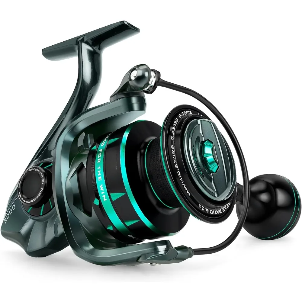 

Spinning Reel IPX6 100% Waterproof Up to 55LBs Max Drag Fishing Reel 6.2:1 High Speed,Corrosion-Resistance Bearing System