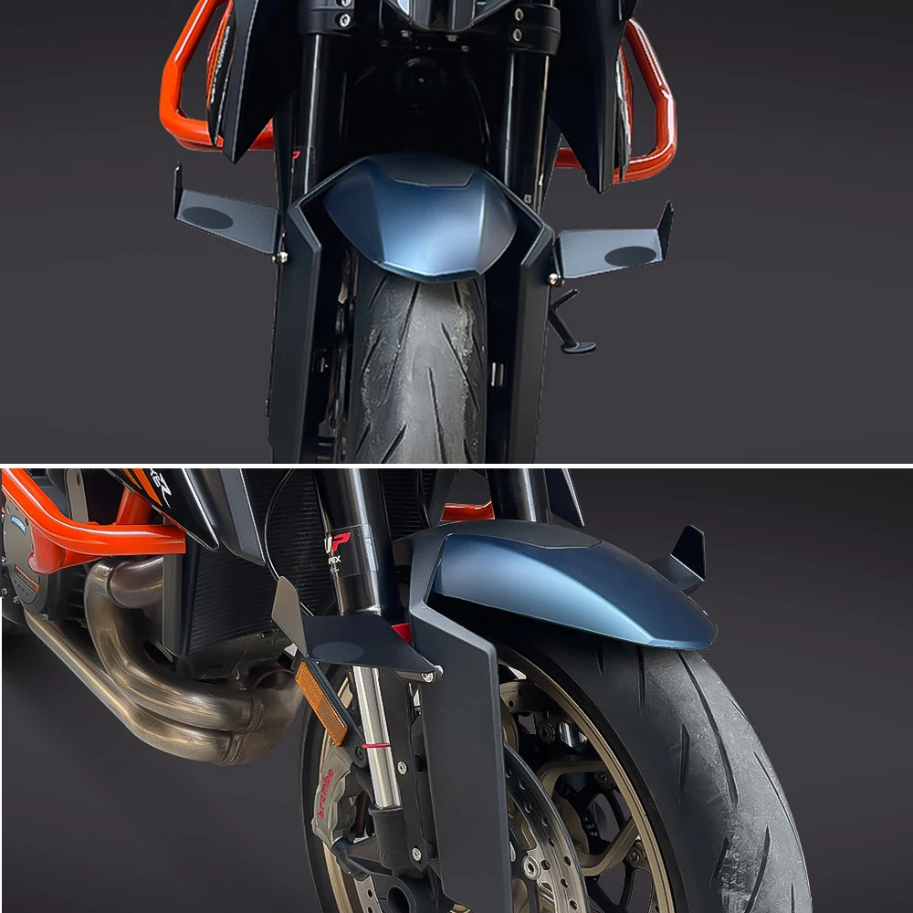 NEW Motorcycle Front Fender Side Fixed Wind Winglets Mudguard Accessory For 1290 Superduke R 2018-2023 2