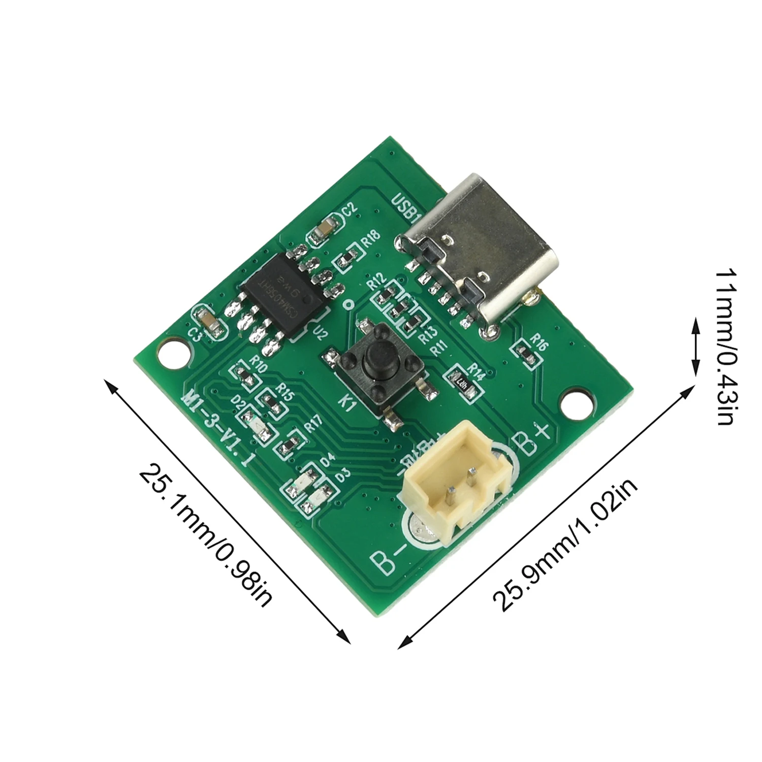 

DC3.7-4.2V Brushless ESC Motor Speed Controller 6-Speed Adjustment 15W 3A Max Samll Brushless Motor & Handheld Fan Driver Module