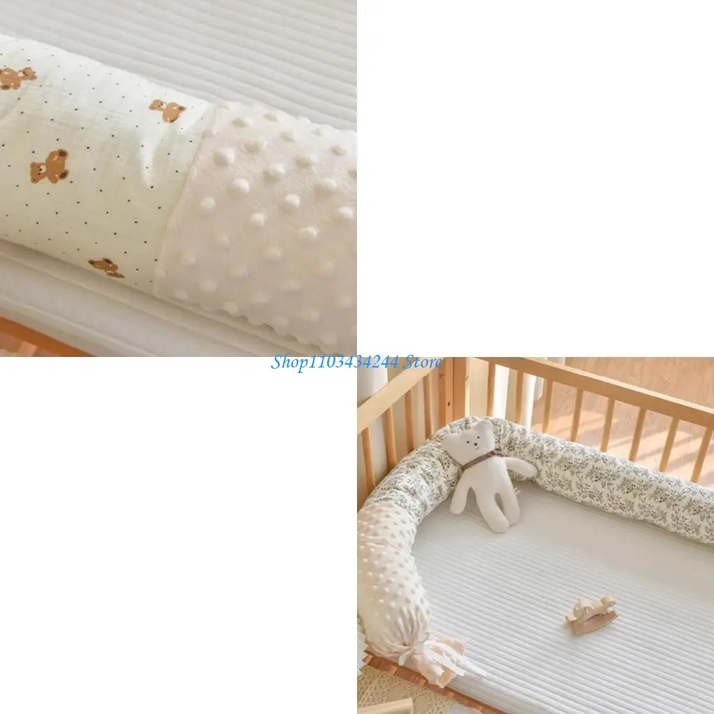  Cotton & Polyester Baby Crib Bumper Multifunction  Baby Bed Protector for Safe Sleep