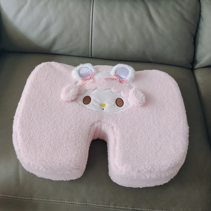 Memory Foam Kawaii My Melody Stuhlkissen Plüsch My Sweet Piano Sitz Rückenstütze Hüftstütze Massage Orthopädisches Kissen Waschbar