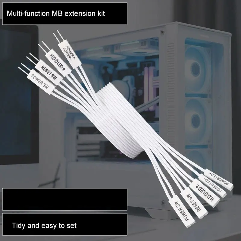 �y�Z�[�����zAngitu �t���z���C�g �t�����g�p�l�� �p���[+�A�p���[-�A���Z�b�g�A�p���[ SW�AHDD �����P�[�u�� �R���s���[�^ �t�����g�p�l�� 2Pin �f���|�� �W�����p�[