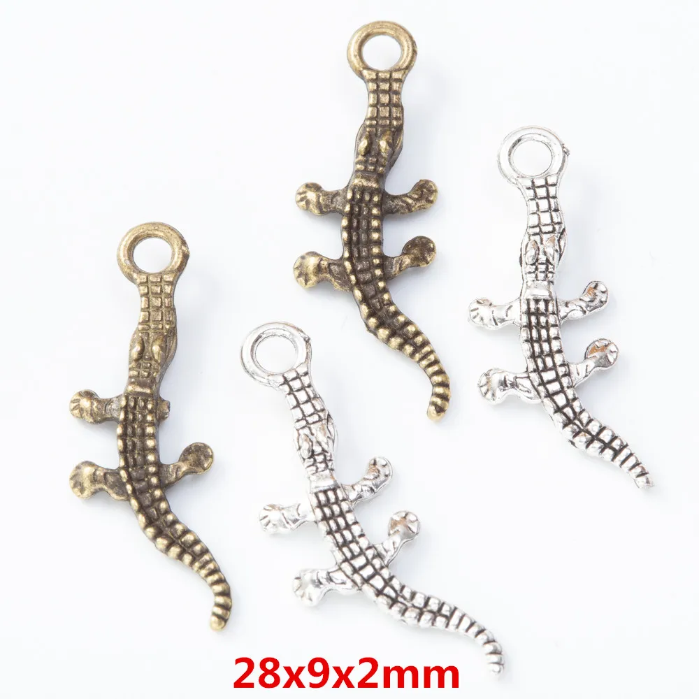 

90pcs crocodile Craft Supplies Charms Pendants for DIY Crafting Jewelry Findings Making Accessory 810