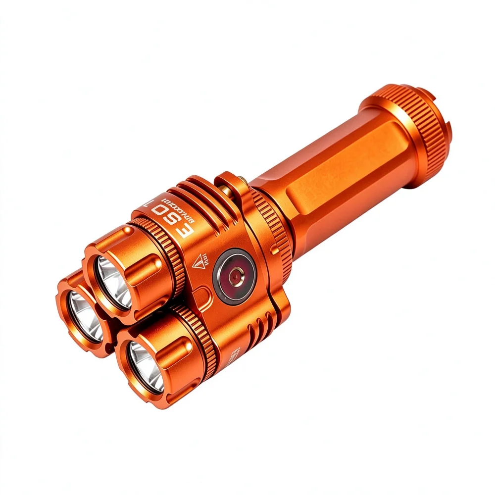 Niwalker ES01 Three Light Sources EDC Flashlight CW NW 365nm UV 850 Lumens Mini Pocket Torch Aluminum Design DEC for Camping