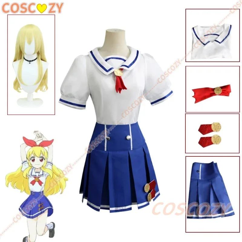 

Anime Hoshimiya Ichigo Cosplay Aikatsu Kiriya Aoi Cosplay Costume Wig Uniform JK Halloween Party Clothes Shirt Skirt Set