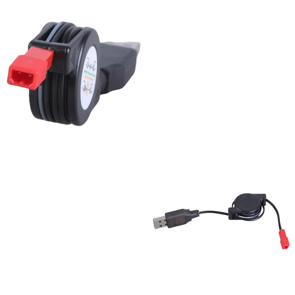USB to JST Female Retractable Power Cable for 3.7V 500mA Liion Batteries In Models and