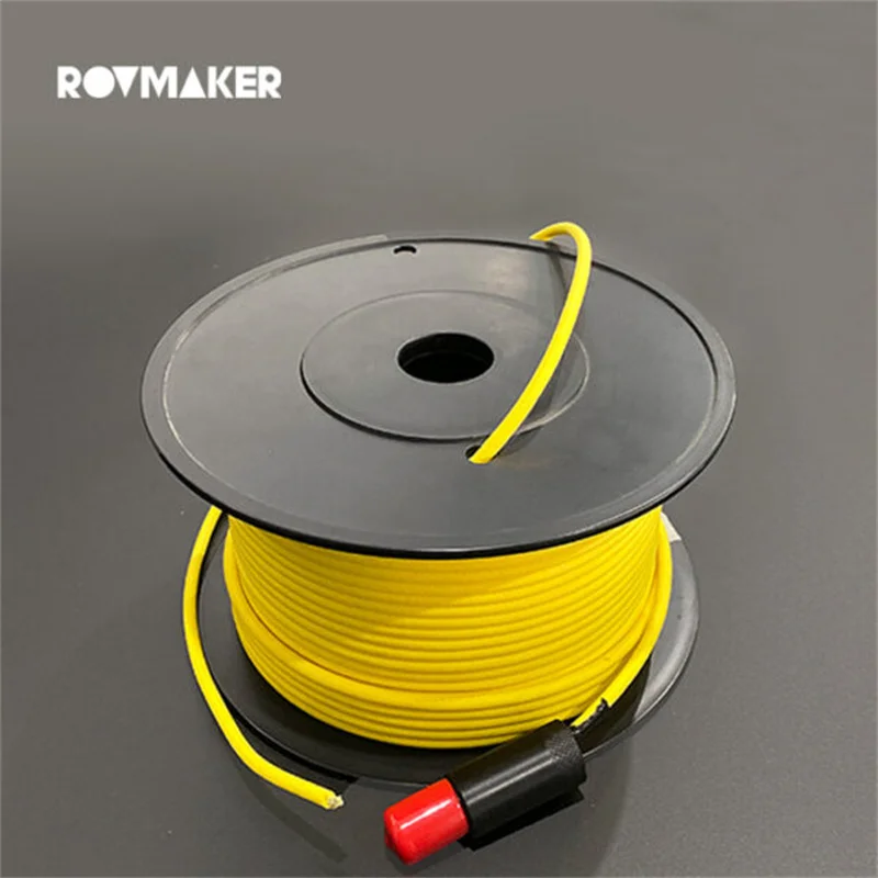 2x26AWG Openrov Zero Buoyancy Cable With 2 Core Female Watertight Connector Cord Reel Slip Ring Tray ROV Remote Operated Vehicl