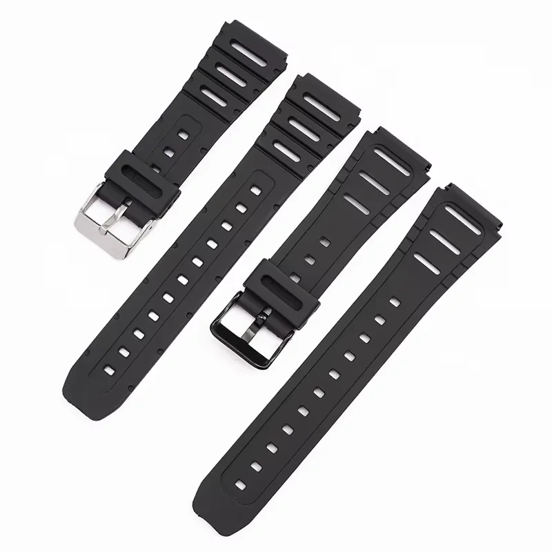 Watch band for Casio straps watch accessorise CA-53W CA-61W FT-100W W-520U W-720G tpu soft watchband 20mm Wristband Belt FT100W