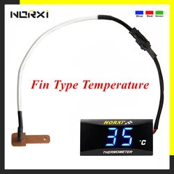 Motorcycle Fin Type Temperature Sensor Mini Meter For XMAX250 300 NMAX CB 400 CB500X Sensor thermomete gauges Scooter Racing