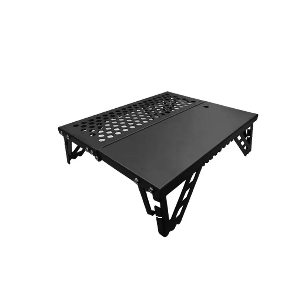 Quick Open Portable Desk Lightweight Picnic Table For Hiking Mountaineering Outdoor Foldable Iron Camping Table