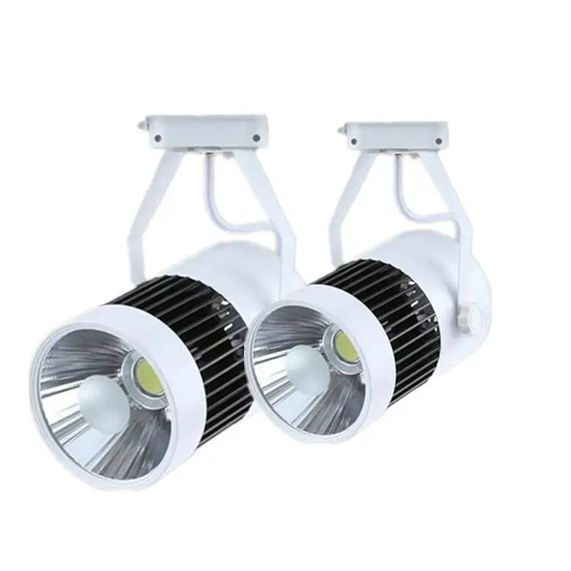 

30W 40W 2Wire 1Phase AC110V 230V 240V Track Spotlight LED Rail Spot Lamp COB LED Track Light