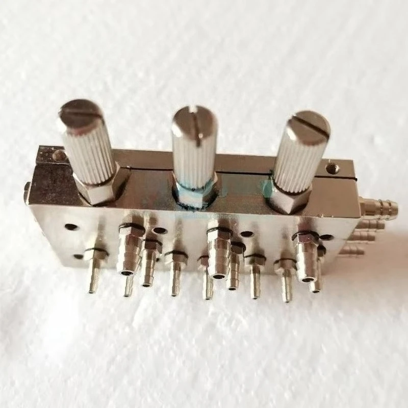Lab Unit Accessory Spare Part Steel Triple Diaphragm Valve for Water and Air Switch Lab Equipment Labs Chair Tool.