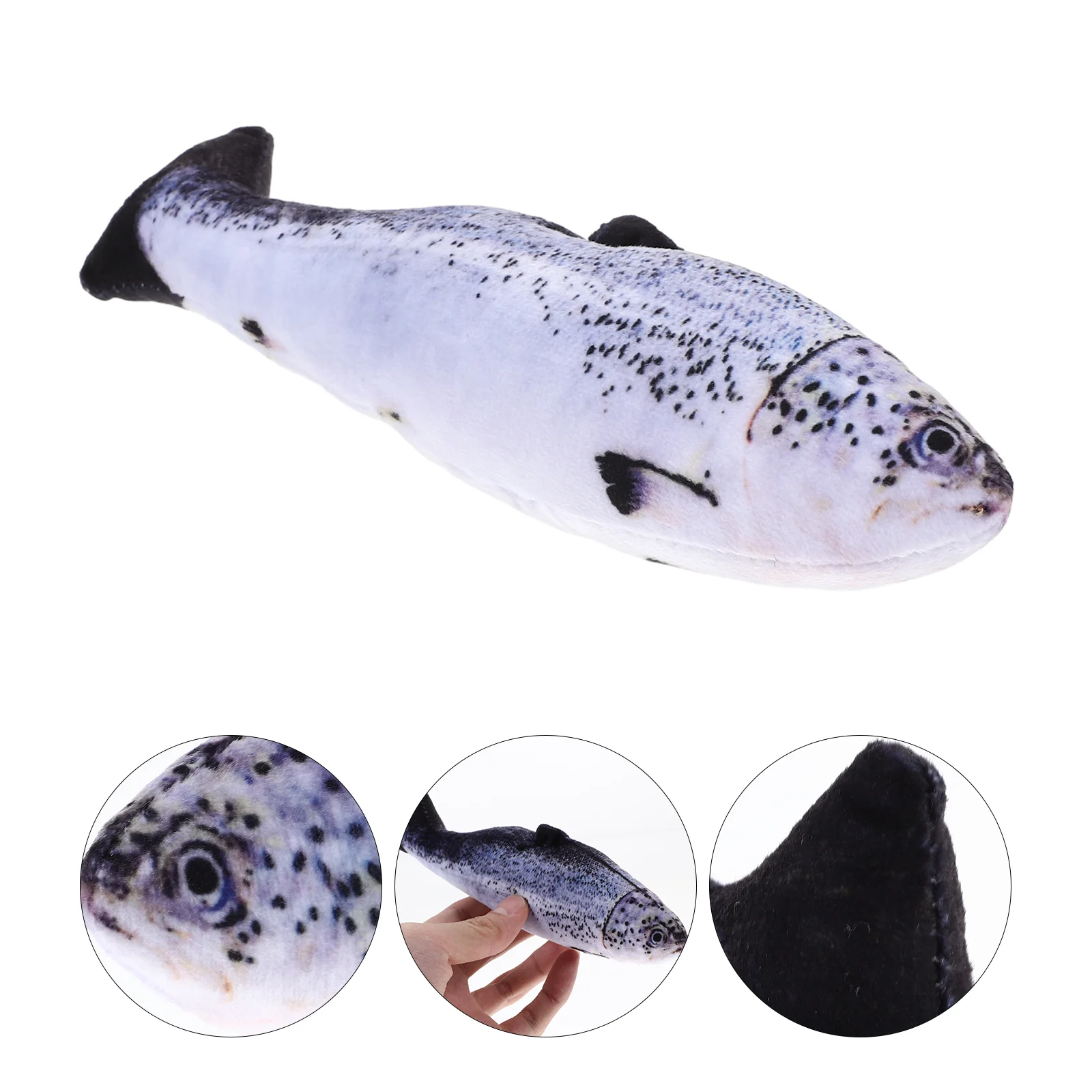 Creative Fish Shape Throw Pillow ry Bedroom Plush Stuffed Toy Home Decor Birthday Gifts 20cm (Trout)