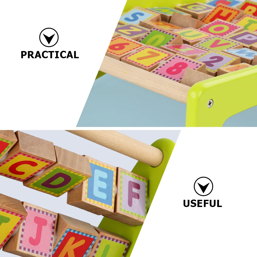 Placa de aprendizagem do alfabeto de madeira para crianças educação precoce desenvolvimento cognitivo reconhecimento de número quebra-cabeça cor brilhante seguro suave