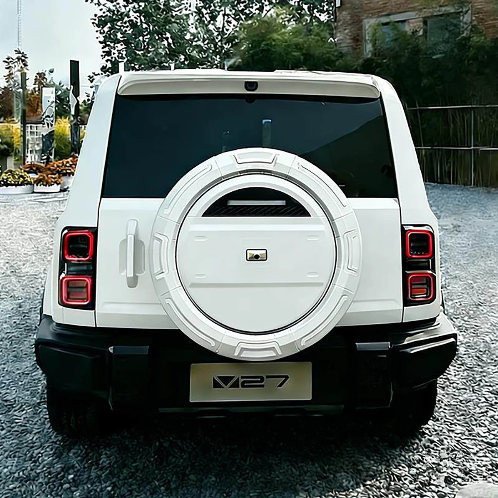 Mech Spare Tire Cover Modified Backpack Decorated Stainless Steel Tire Cover for Chery iCAR V27 2026 2027 Tire Spare Tire Shell - view 3