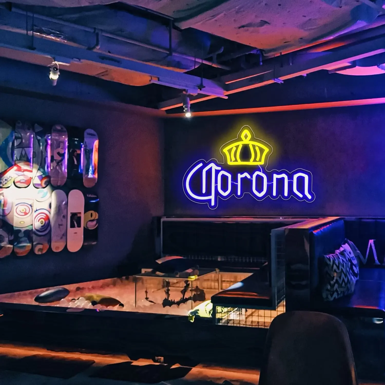 Imagem -04 - Queen Neon Sign Lights For Wall Led Neon Signs Light up Signs Fit For Home Bar Festa Clube Quarto