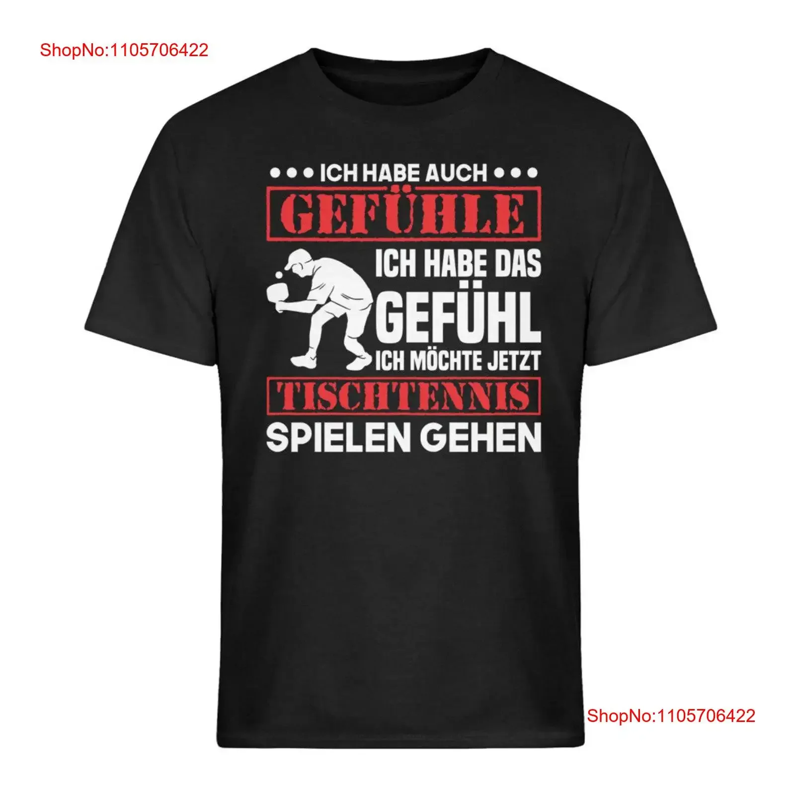 Table tennis saying ball feelings player T shirt vintage Washed Slightly Comfortable Top For Everyday Wear Stylish graphic