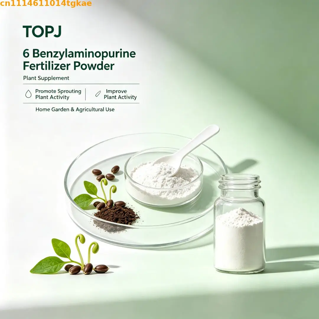 6-Benzylaminopurine Fertilizer Powder Plant Supplement Promote Sprouting Improve Plant Activity for Home Garden & Agricultural