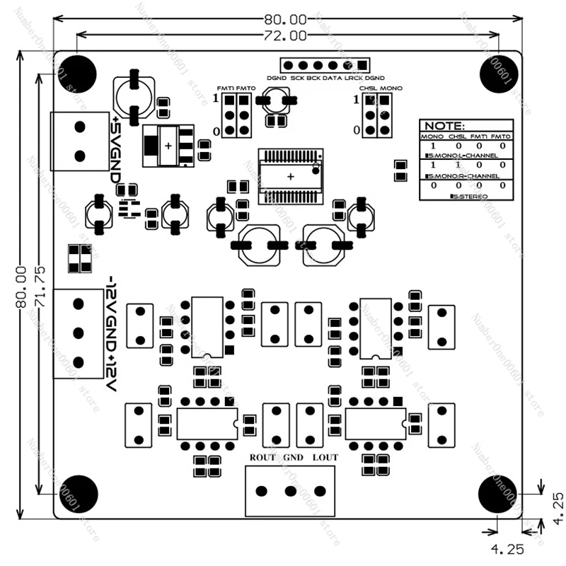 For HiFi PCM1794A DAC Audio Decoder 24Bit 192kHz  Decoding Module 5532*2+5534*2