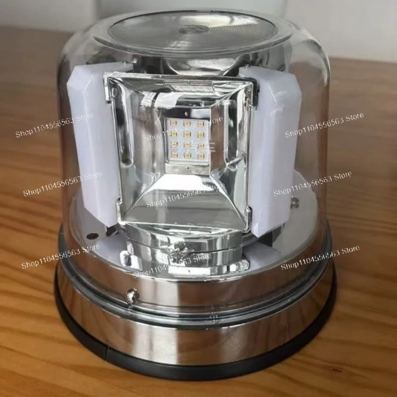 Aluminum Bottom PC Lens LED10-30V Emergency Warning Light Rotating Flash Two-color Column