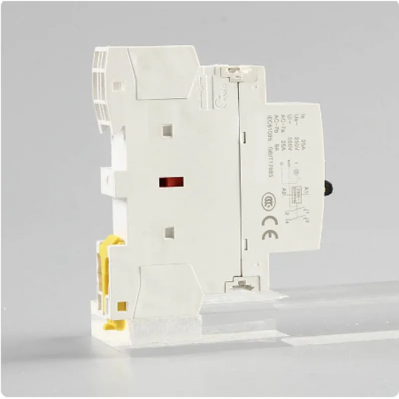 AC Contactor 30A By DIN Rail Mount 50/60HZ Home Automation With Manual Control Switch