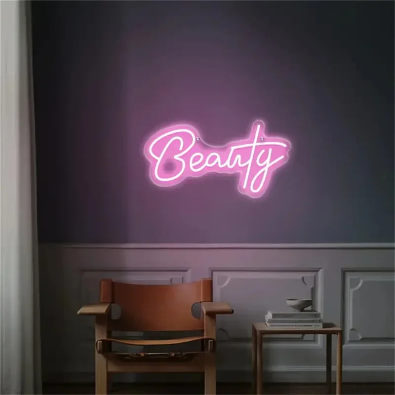 

LED Neon Light Sign for Spa, Beauty Room, Nail Brows, Lashes Salon, Studio, Wall Art, Business Store Logo, Indoor Neon Signs