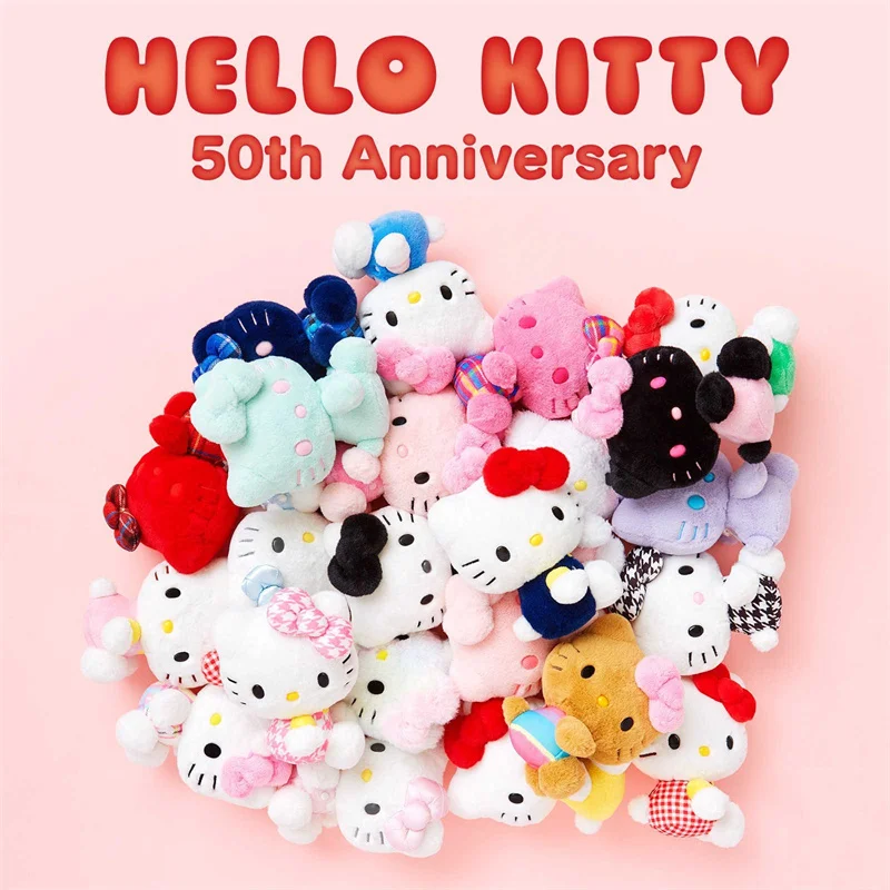 Genuine Japanese Sanrio hellobyet 50th Anniversary Series Limited Edition Doll 24 colori Kawaii Hello Kitty Collection Doll Gift