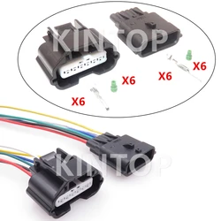 1 Set 6 Pins 7282-8850-30 Auto Low Power Waterproof Socket AC Assembly For Nissan 7283-8850-30 Car Air Flowmeter Cable Plug