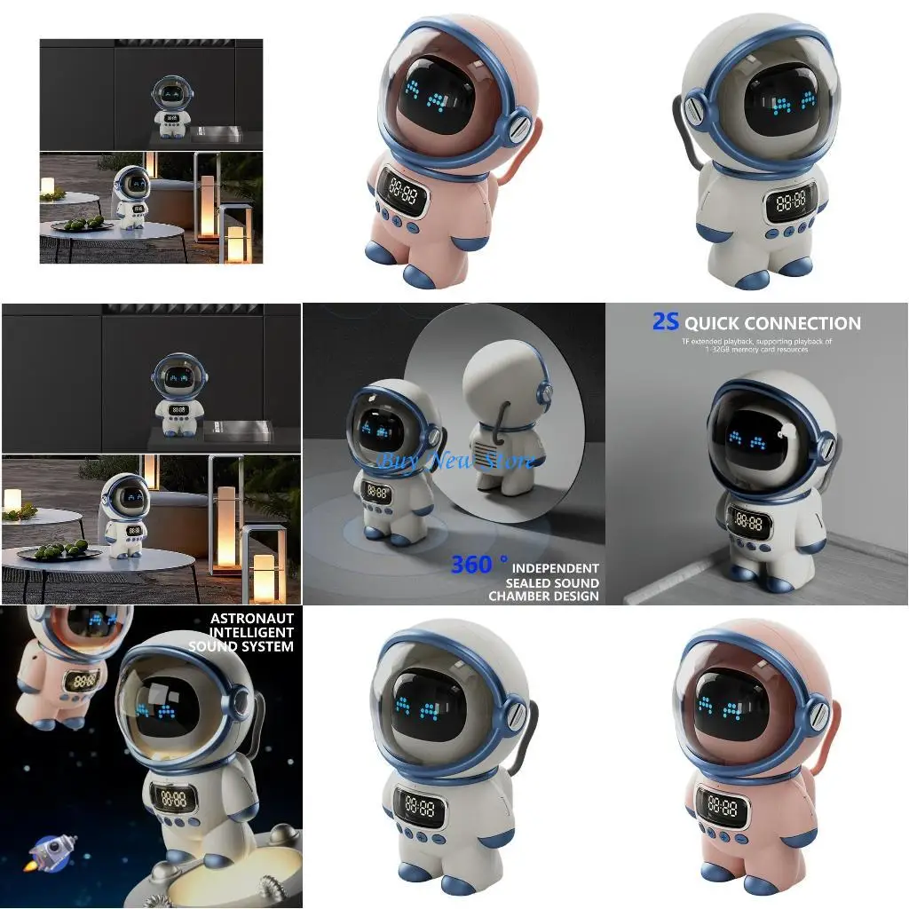 

20CE Intelligent Interactive Speaker Night Light Clock Display Alarm Clock Setting