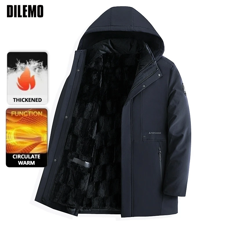 

Top Grade Brand Casual Designer Fashion Warm Parka Coat Mens 2025 Newest Winter Jacket Quilted Windbreaker Mens Clothes