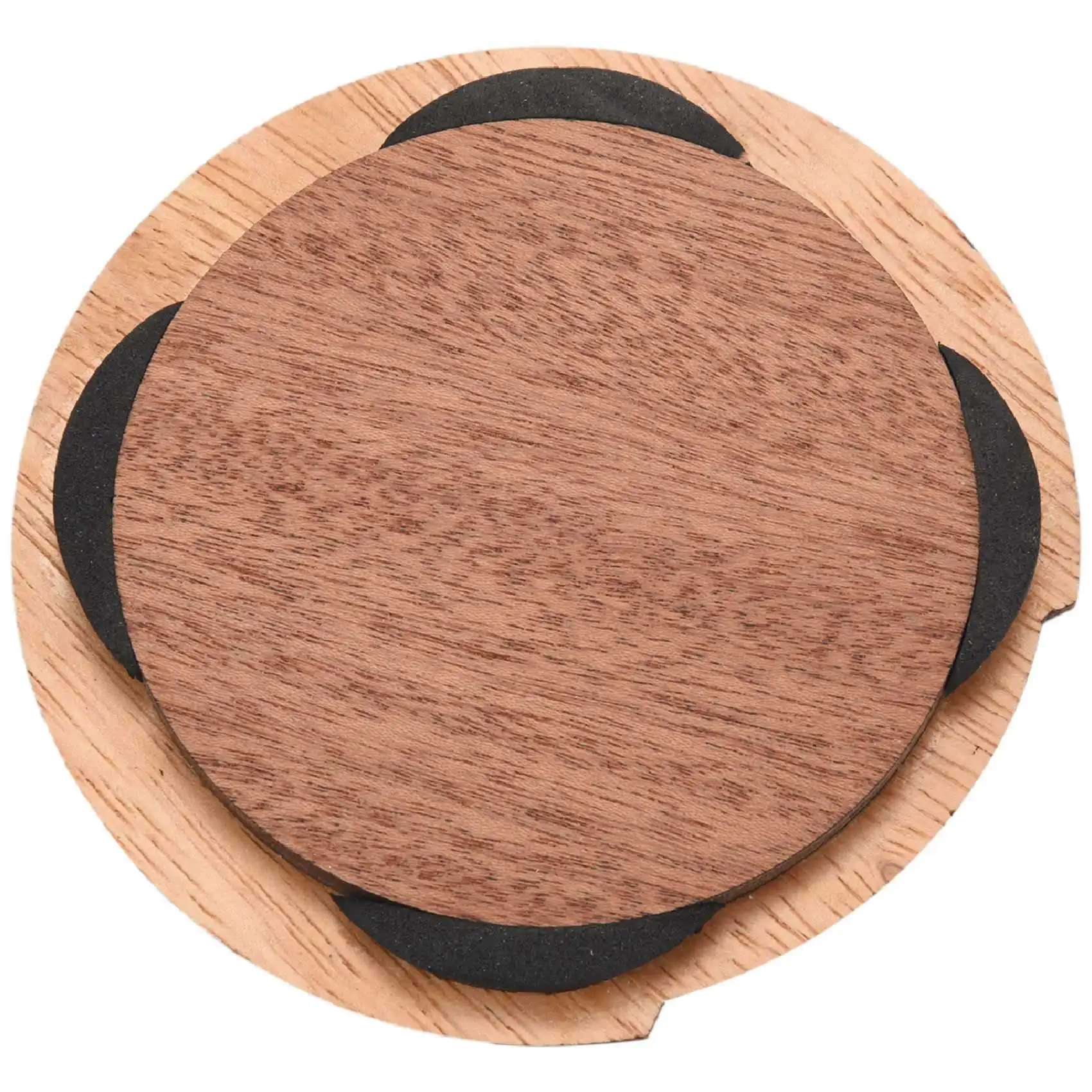 XSXS-2X Guitar Wooden Soundhole Sound Hole Cover Block Feedback Buffer Mahogany Wood For EQ Acoustic Folk Guitars NO.7