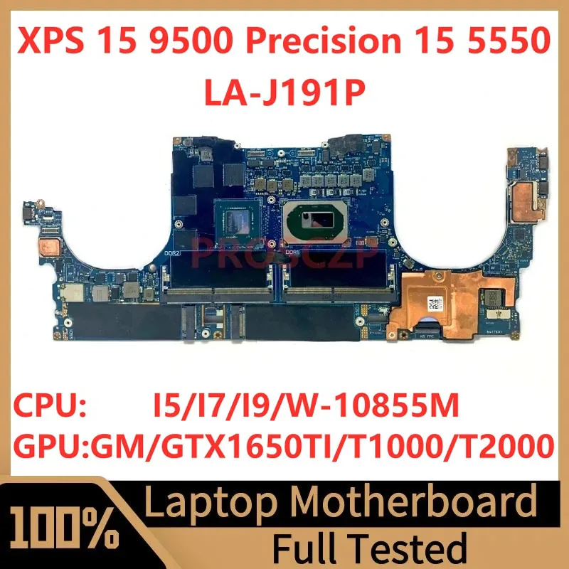 

CN-0PC4XF CN-0RHXRG для DELL XPS 9500, материнская плата для ноутбука, CN-0FX5RH/I7-10750H CPU GTX1650TI 100% протестирована, ОК