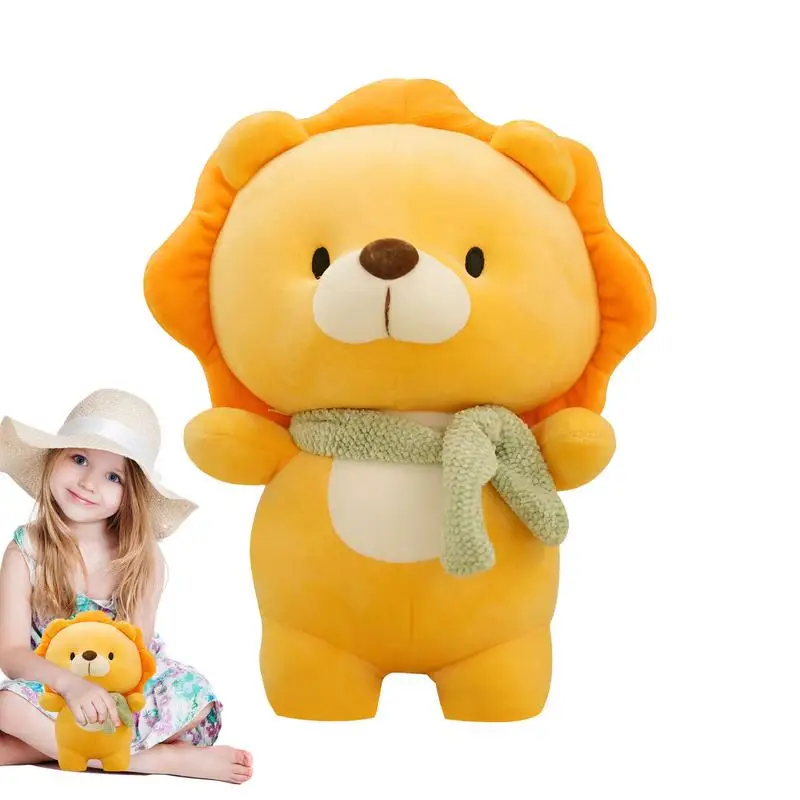 

Stuffed Lion 23cm Cute Lion Plushies Toy Plush Pillows Huggable Stuffed Plush Toy Lion Doll For Family Kids Girls Boys