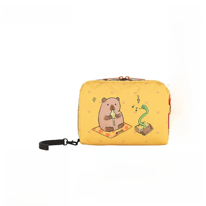

Adorable Little Snake Handbag Travel Storage Bag LeSportsac 2025 New Capybara Series Soft Fabric Zipper Closure Medium Size