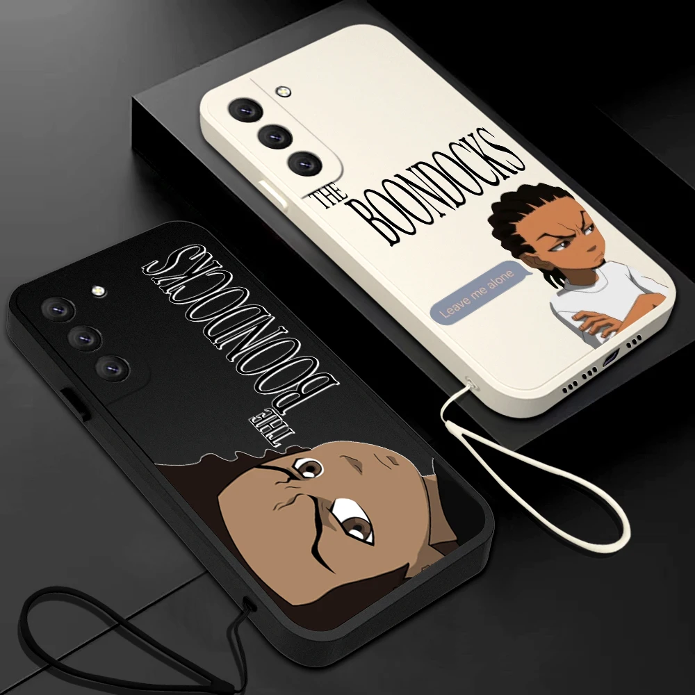 Huey Freeman The Boondocks Phone Case For OPPO A54 A74 A57 A96 A76 A36 A95 A15S A16 A16K A9 A5 2020 4G 5G Cover With Hand Strap