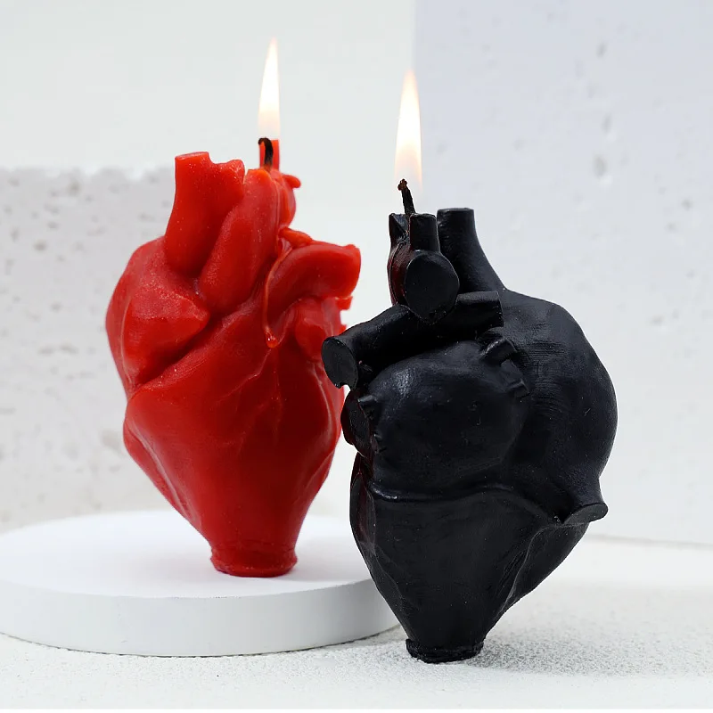 Luxury Decoration Body Candle Heart Shaped Scented Candle Room Valentine's Day Gifts Home Decorative Creative Guest Gift Candles