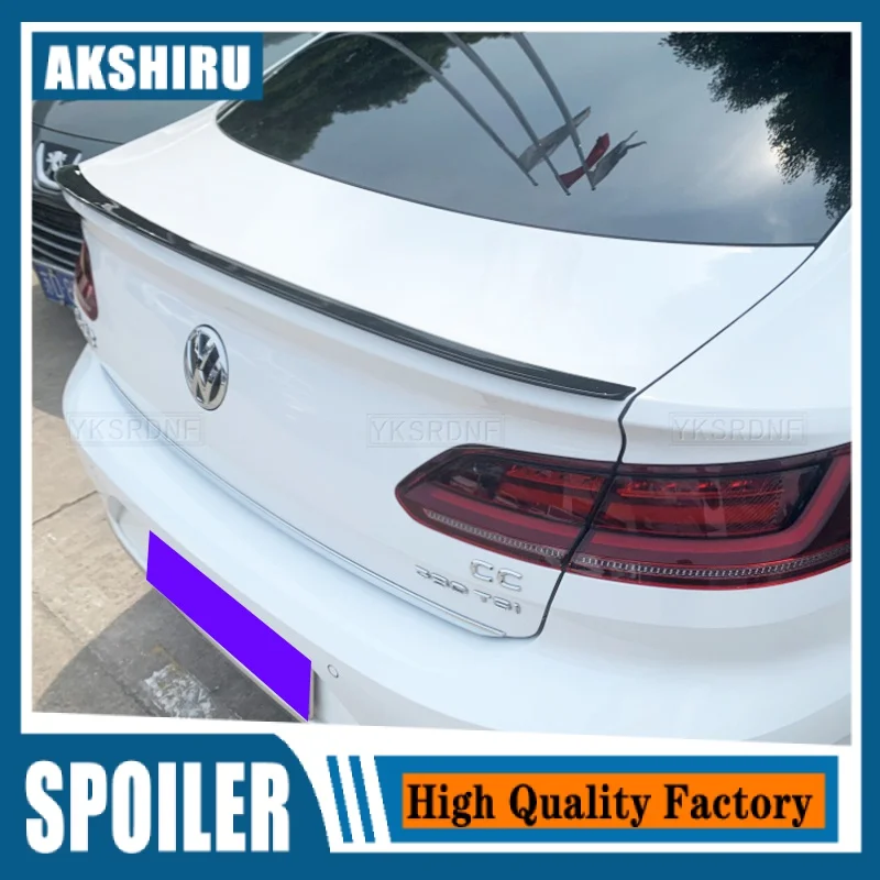 For Volkswagen Arteon CC Spoiler High Quality ABS Material Car Rear Wing Primer Color Spoiler For Volkswagen CC Spoiler 2019