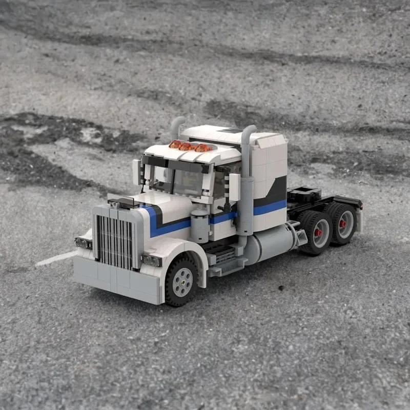 

1141PCS Petrbiltses 379 Rc Model White Truck MOC Building Blocks DIY Educational Construction Toy Gift for Boys Girls127